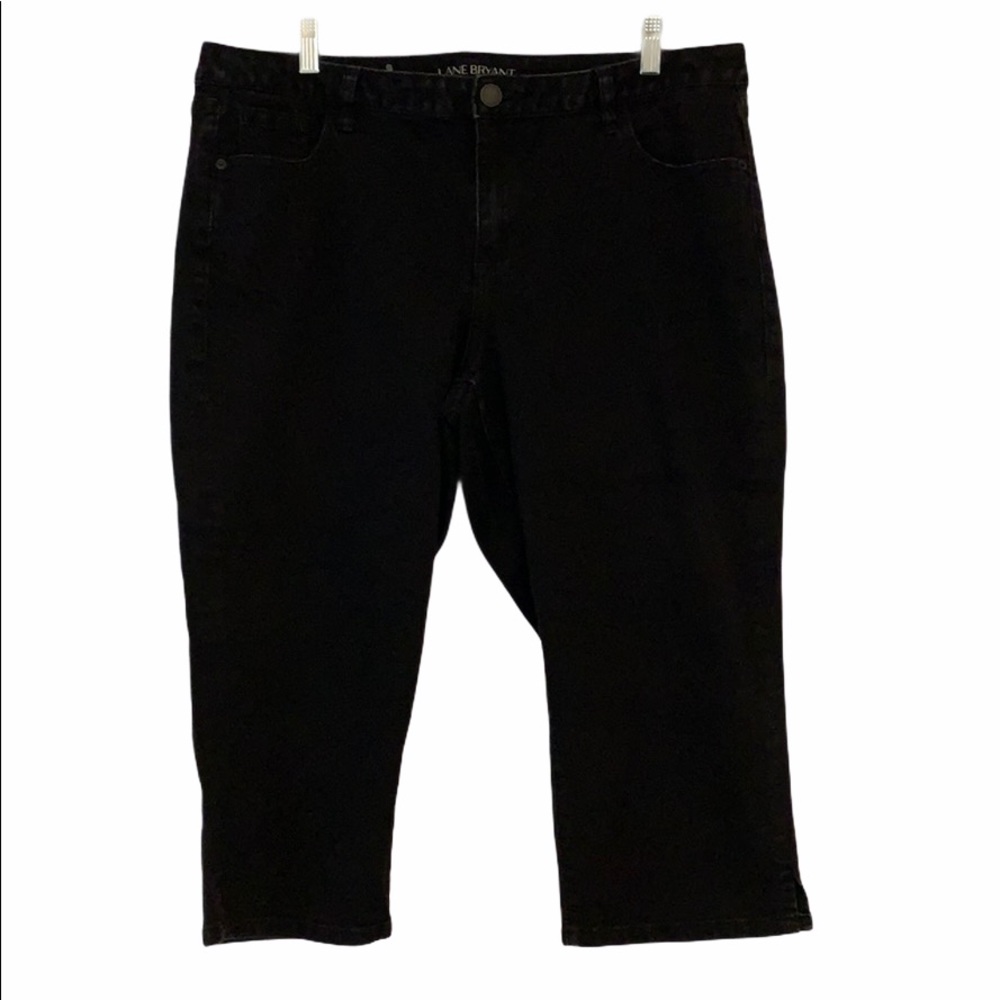 Lane Bryant Genius Fit Black Jean Capri